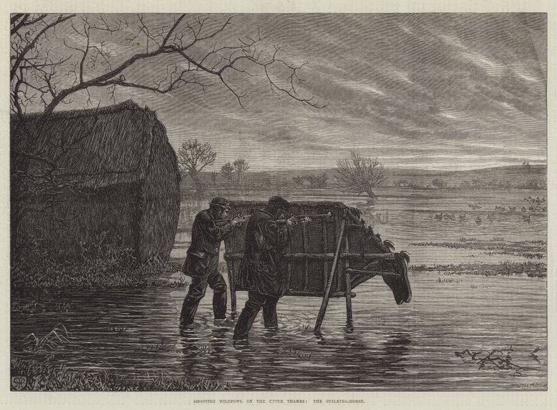 Wildvögeljagd auf der oberen Themse, das Stalking-Pferd von Henry Robert Robertson