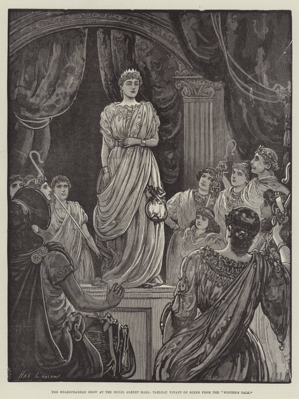 Die Shakespeare-Show in der Royal Albert Hall, Tableau Vivant einer Szene aus 