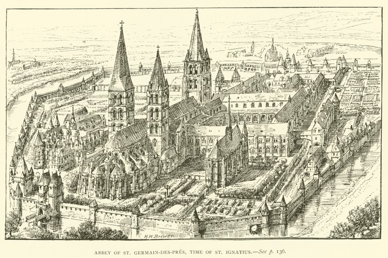 Abtei von St. Germain-des-Prés, zur Zeit des heiligen Ignatius (Stich) von Henry William Brewer