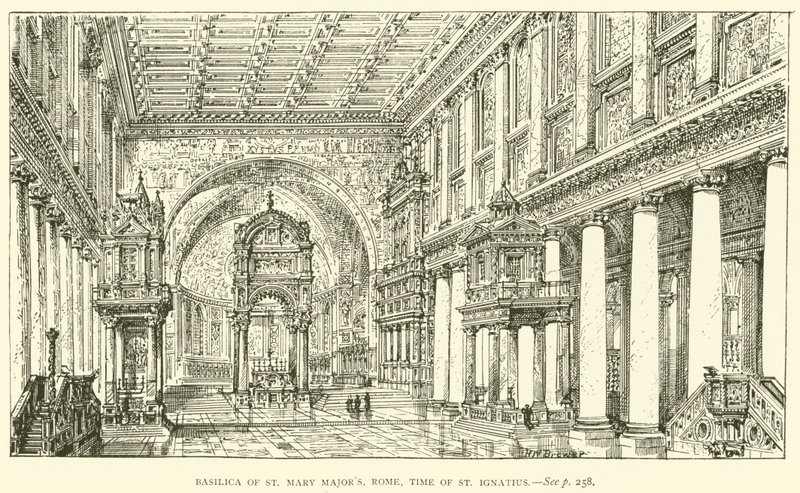 Basilika St. Maria Maggiore, Rom, zur Zeit des St. Ignatius von Henry William Brewer