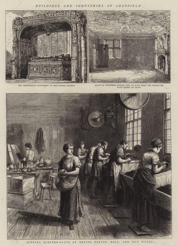 Gebäude und Industrien von Sheffield von Henry William Brewer