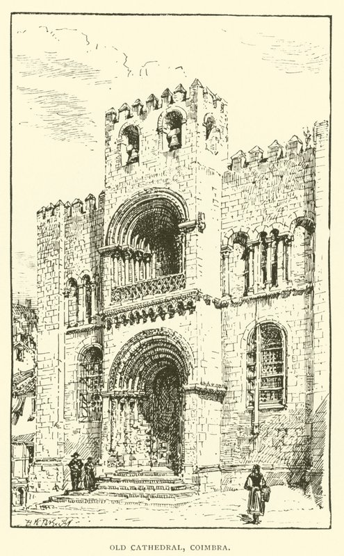 Alte Kathedrale, Coimbra (Gravur) von Henry William Brewer