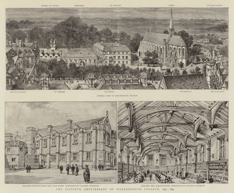 Das fünfzigste Jubiläum des Marlborough College, 1843-1893 von Henry William Brewer