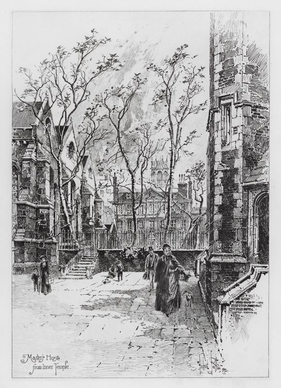 Das Haus des Meisters vom Inner Temple von Herbert (after) Railton