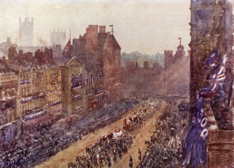 Beerdigung von Königin Victoria, 2. Februar 1901 von Herbert Menzies (after) Marshall