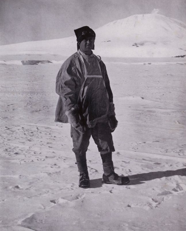Captain Scott vor seinem letzten Marsch nach Süden von Herbert Ponting