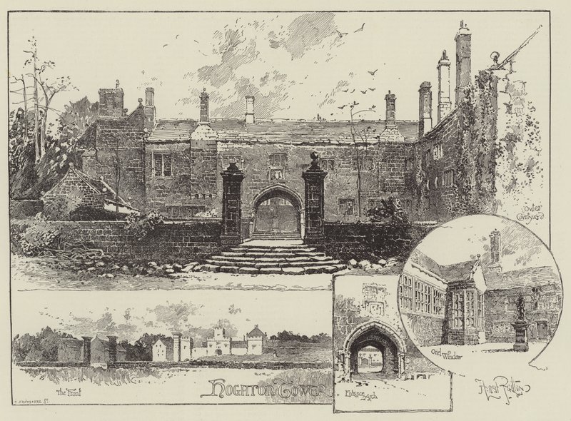 Hoghton Tower in Lancashire von Herbert Railton