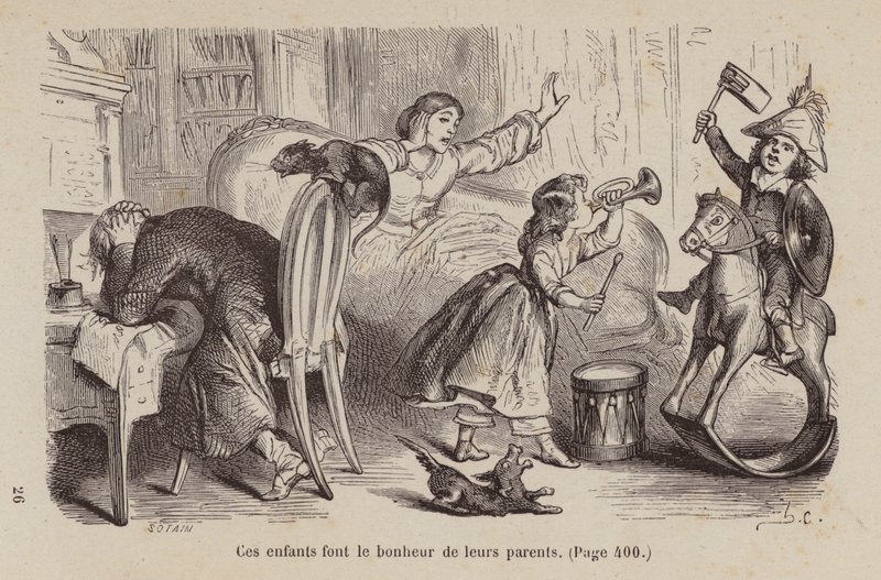 Illustration für Un Bon Petit Diable (Gravur) von Horace (after) Castelli