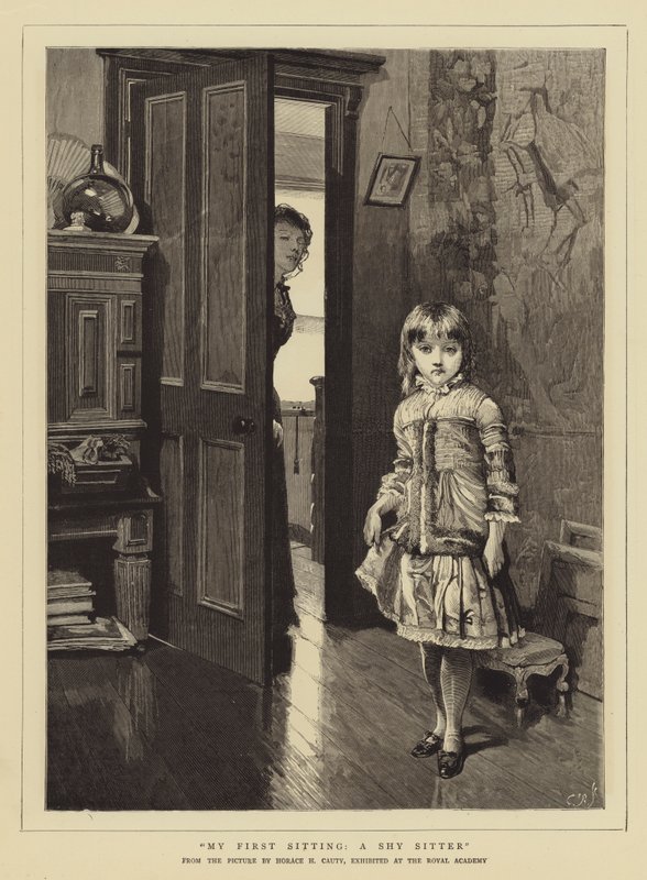 Meine erste Sitzung, ein schüchterner Sitzer von Horace Henry Cauty