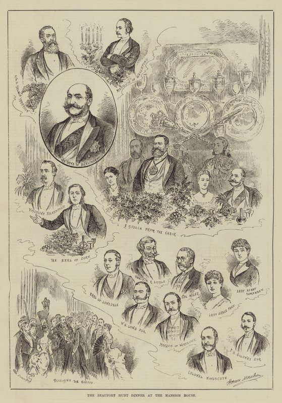 Das Beaufort-Jagd-Dinner im Mansion House von Horace Morehen