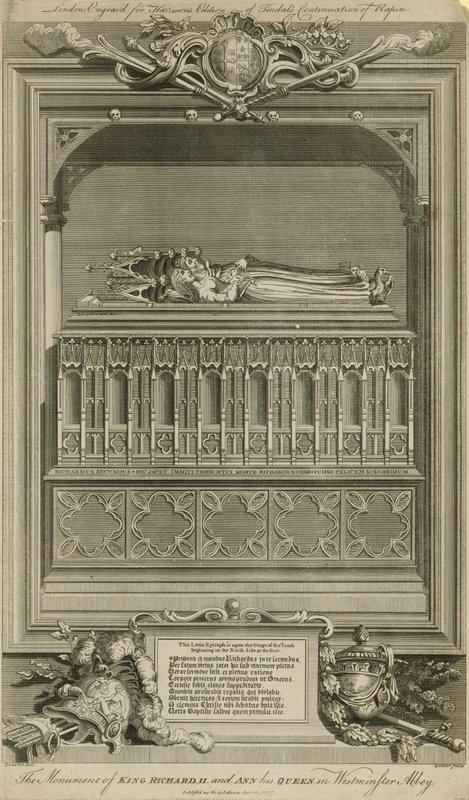 Das Denkmal von König Richard II. und seiner Königin Ann von Hubert Francois Gravelot