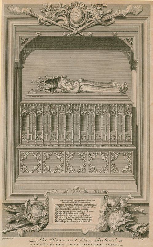 Das Denkmal von König Richard II. und seiner Königin Ann von Hubert Francois Gravelot