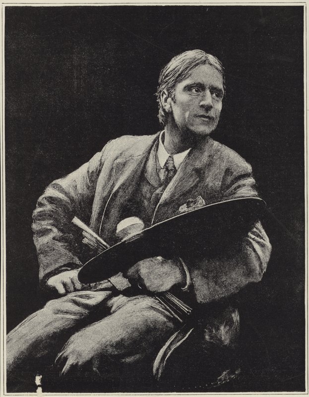 Selbstporträt des britischen Künstlers Hubert Herkomer von Hubert von Herkomer