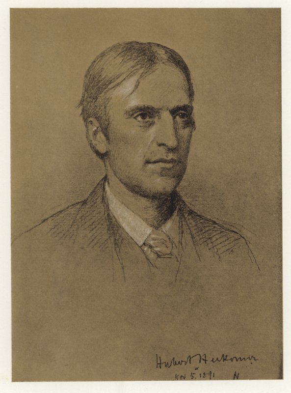 Selbstporträt von Hubert Herkomer von Hubert von Herkomer