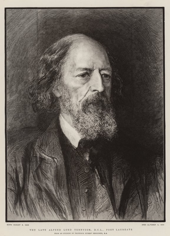 Der verstorbene Alfred Lord Tennyson, DCL, Poet Laureate von Hubert von Herkomer