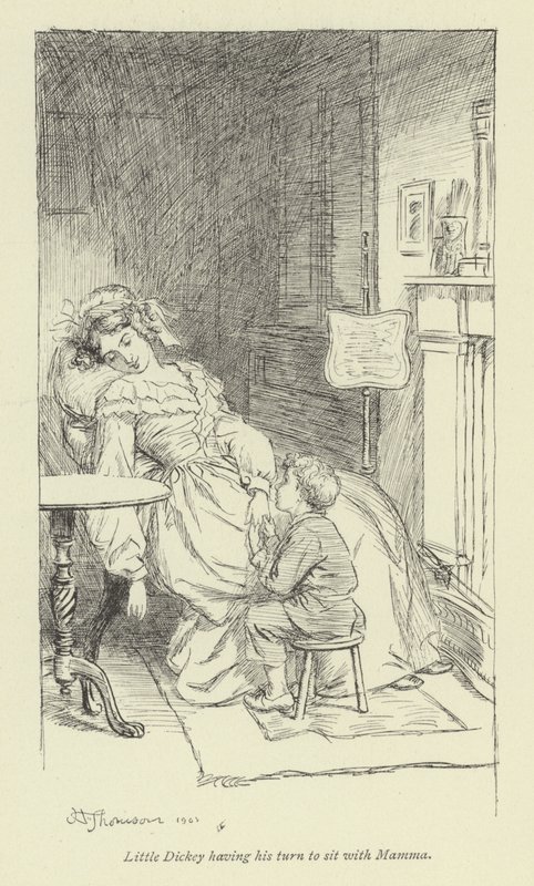Illustration für Amos Barton von George Eliot von Hugh Thomson
