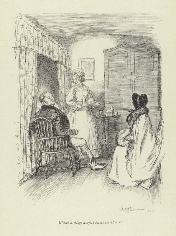 Illustration für Amos Barton von George Eliot von Hugh Thomson
