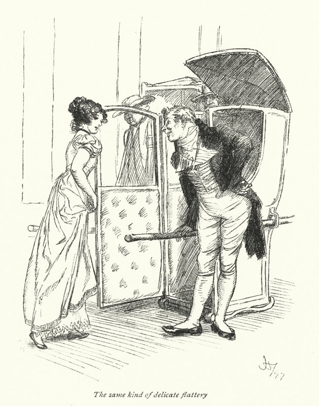 Illustration für Northanger Abbey von Jane Austen von Hugh Thomson