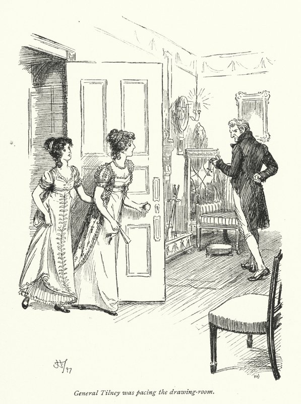 Illustration für Northanger Abbey von Jane Austen (Lithografie) von Hugh Thomson