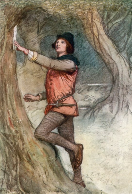 Illustration zu Shakespeares Wie es euch gefällt von Hugh Thomson