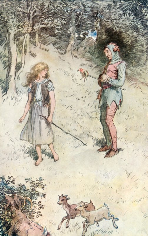 Illustration zu Shakespeares Wie es euch gefällt von Hugh Thomson