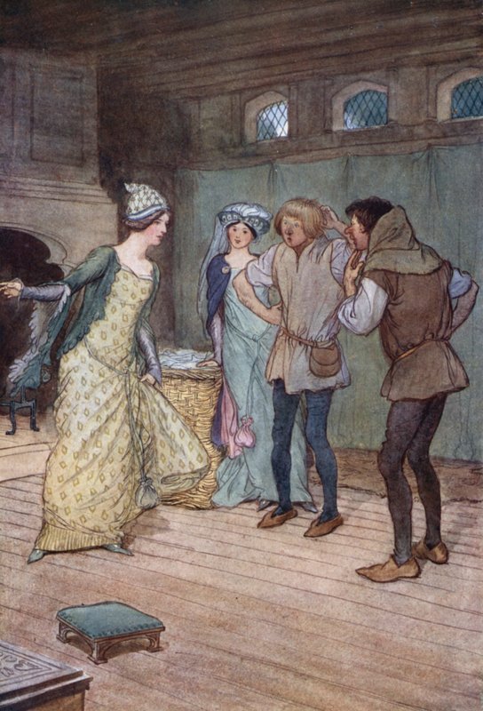 Illustration für Die Lustigen Weiber von Windsor von Hugh Thomson
