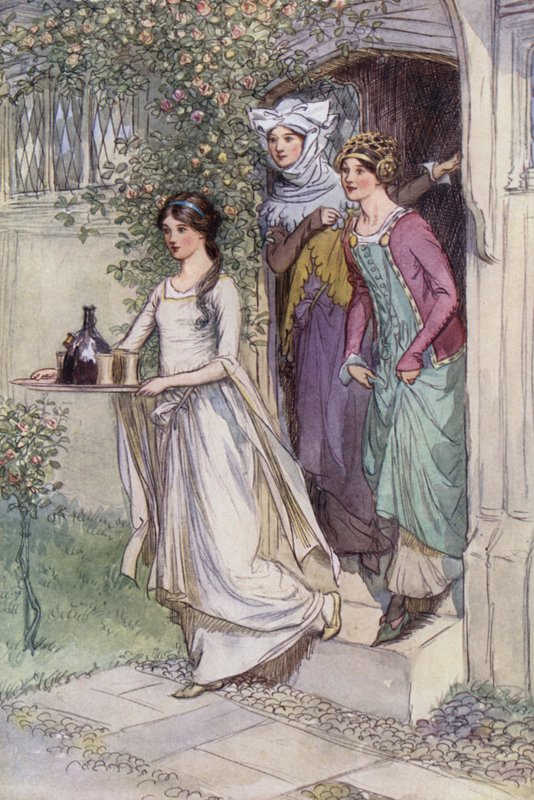 Illustration für Die lustigen Weiber von Windsor von Hugh Thomson