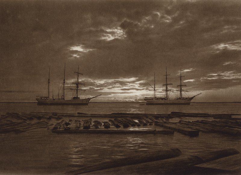 Mexiko: Abenddämmerung, Laguna del Carmen, Bundesstaat Campeche von Hugo Brehme