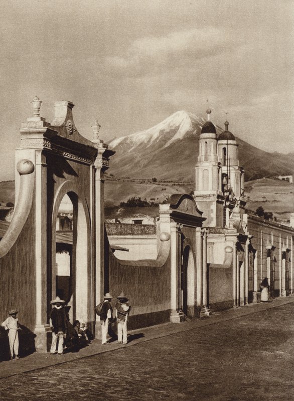 Mexiko: Chalchicomula mit Pico de Orizaba von Hugo Brehme