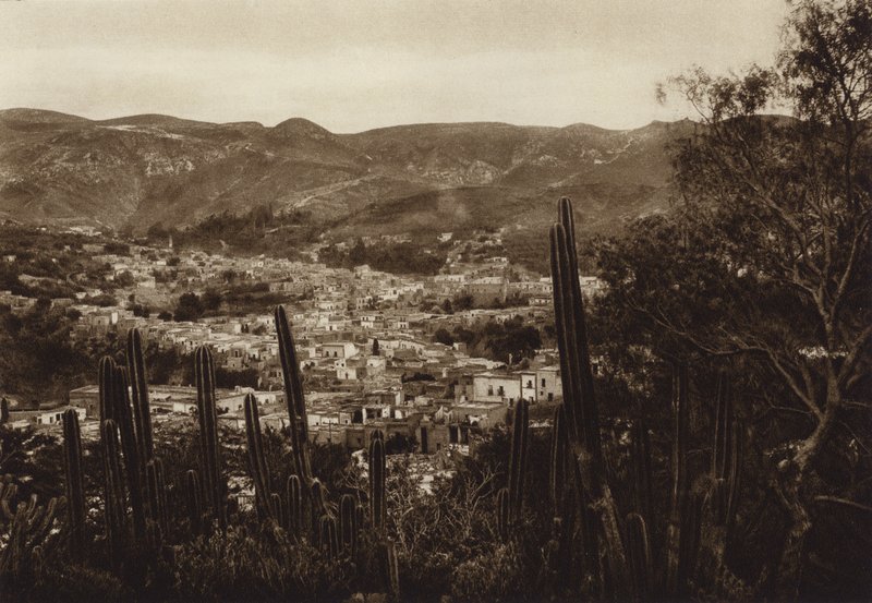 Mexiko: Guanajuato, Gesamtansicht des Dorfes von Hugo Brehme