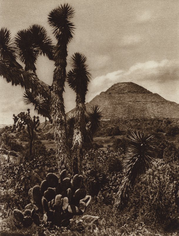 Mexiko: San Juan Teotihuacan, Mondpyramide von Hugo Brehme