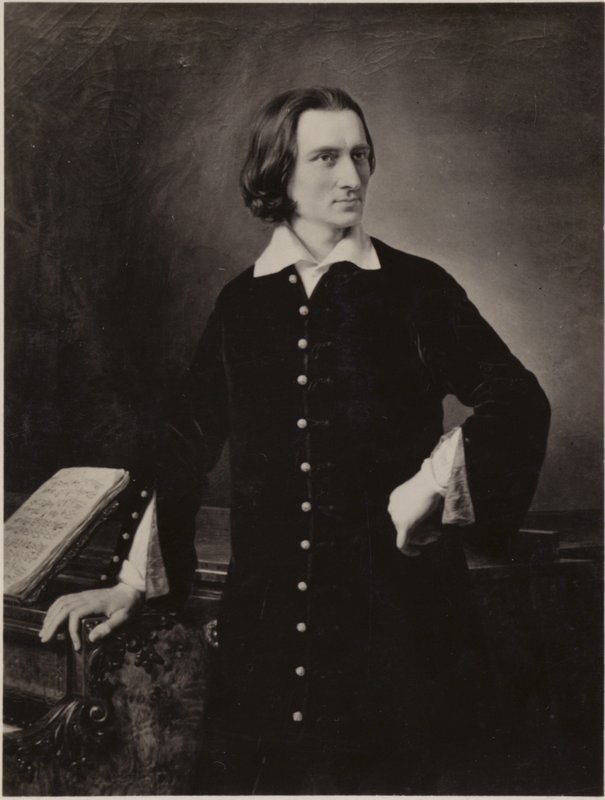 Porträt von Franz Liszt von Hungarian School
