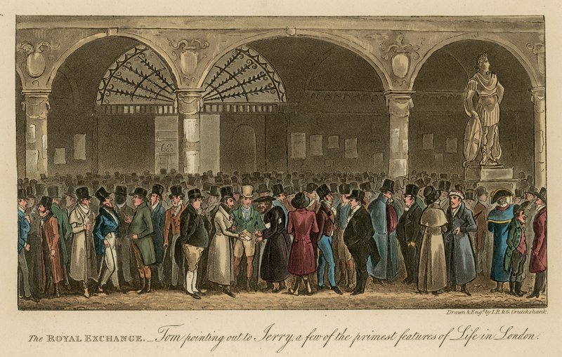Die Königliche Börse: Tom zeigt Jerry einige der besten Merkmale des Lebens in London von Isaac, Robert and George Cruikshank