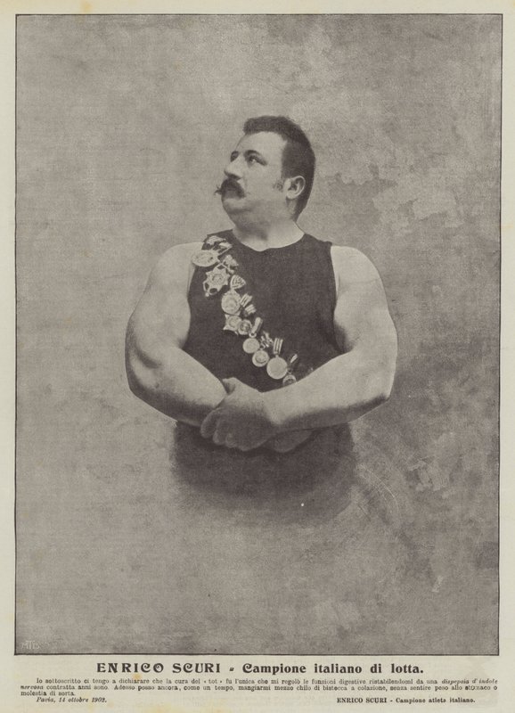 Enrico Scuri, italienischer Wrestling-Champion von Italian Photographer