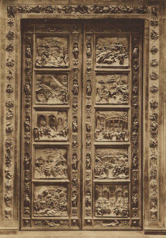 Florenz: Baptisterium, Das Hauptportal, Lorenzo Ghiberti von Italian Photographer