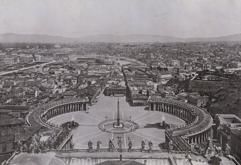 Italien: Rom, Panorama vom Kuppel von St. Peter von Italian Photographer