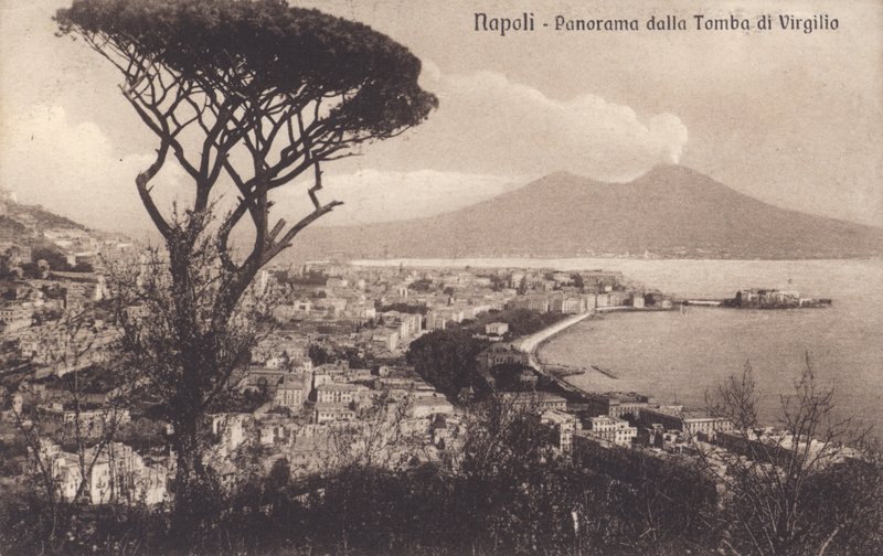 Neapel - Napoli, Panorama von der Grabstätte Virgils von Italian Photographer