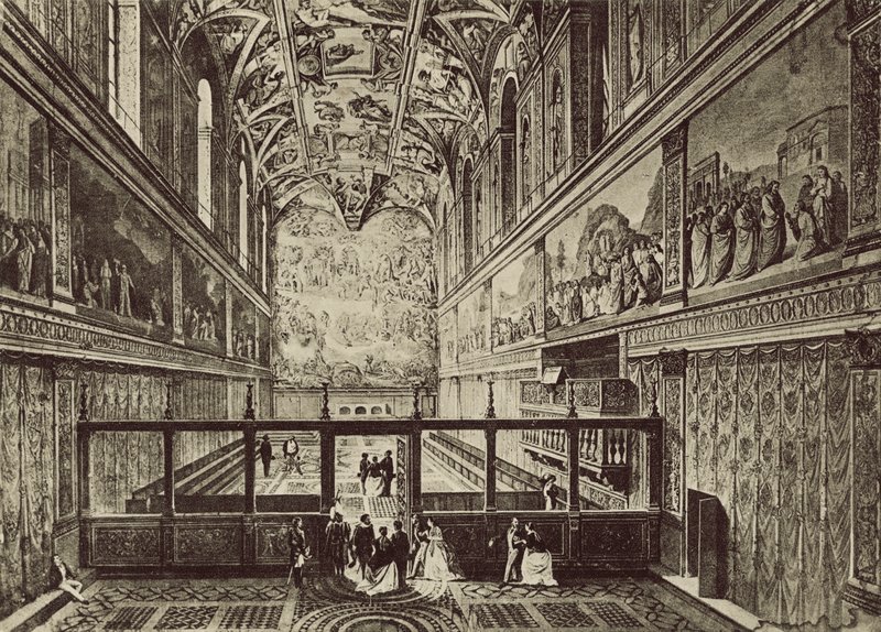 Sixtinische Kapelle, erbaut im XV. Jahrhundert von J. de Dolci von Italian Photographer