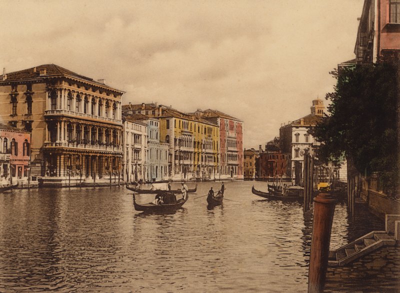 Venedig: Canal Grande und Palazzo Browning von Italian Photographer