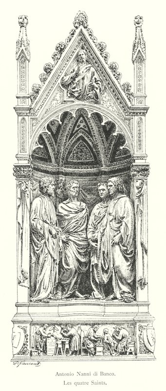 Antonio Nanni di Banco, Die vier Heiligen (Stich) von Italian School