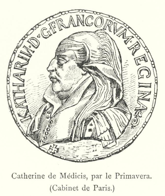 Catherine de Medicis, von Primavera, Kabinett von Paris von Italian School