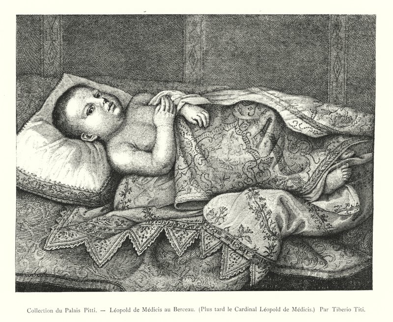 Leopold de Medicis als Kind, später Kardinal Leopold de Medicis, Sammlung Palais Pitti (Stich) von Italian School