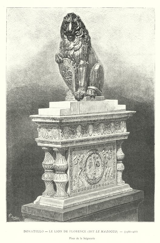 Donatello, Der Löwe von Florenz, genannt Le Mazocco von Italian School