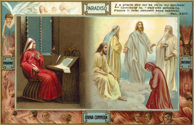 Illustration für Dantes Die Göttliche Komödie von Italian School