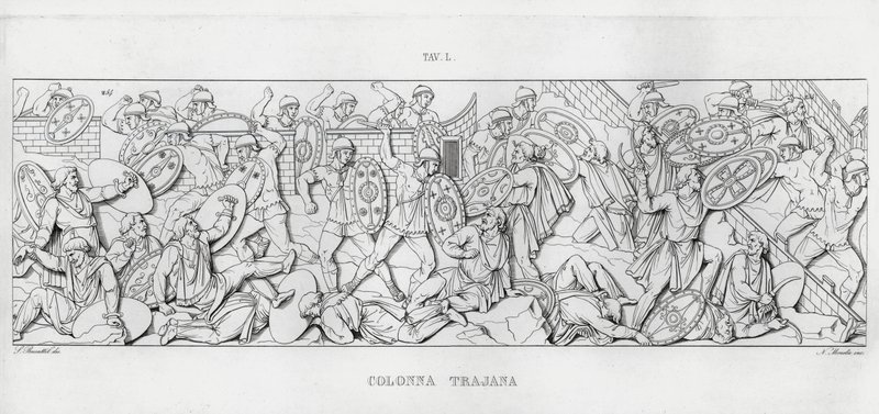 La Colonna Trajana, Trajanssäule von Italian School
