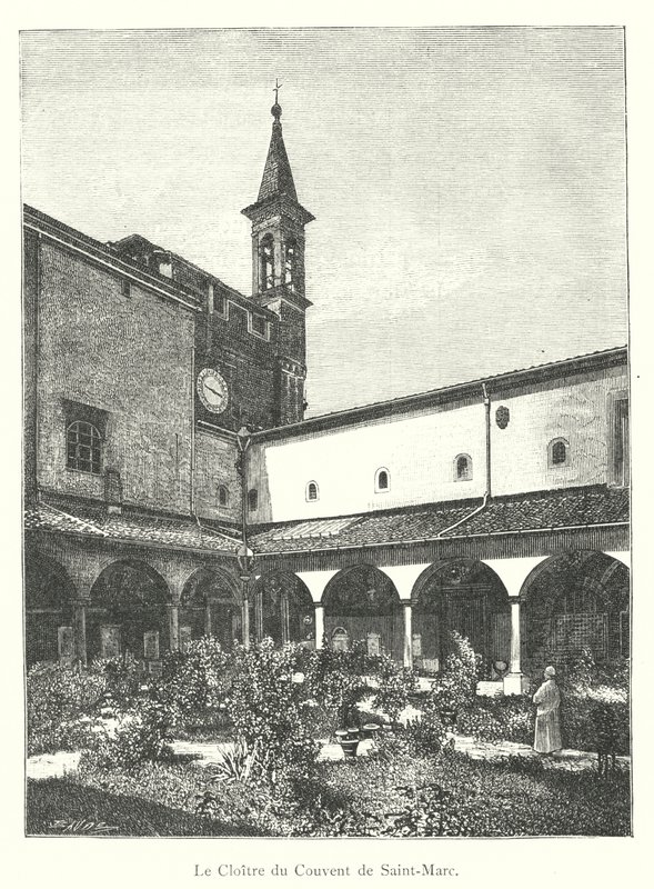 Der Kreuzgang des Klosters von San Marco von Italian School