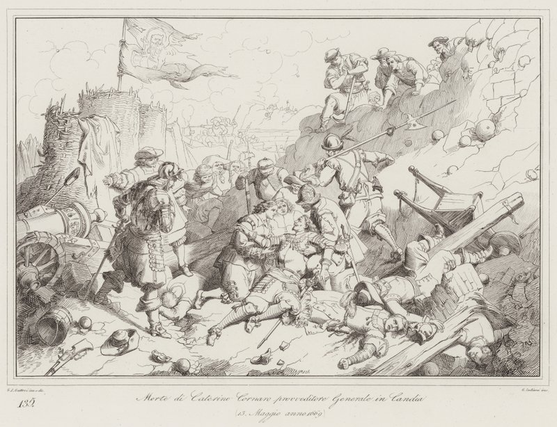Tod von Caterino Cornaro, Generalprokurator in Candia von Italian School