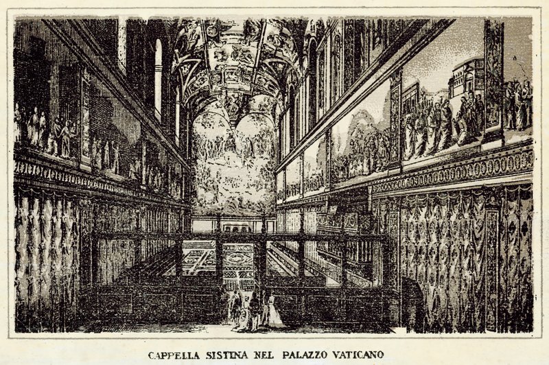 Rom: Sixtinische Kapelle im Vatikanischen Palast von Italian School