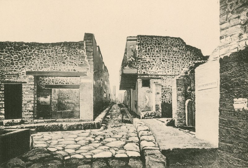Das Haus des Pensile-Balkons wie es ist (Gravur) von Italian School