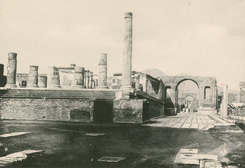 Der Tempel des Jove und der Bogen des Nero wie sie sind (Gravur) von Italian School